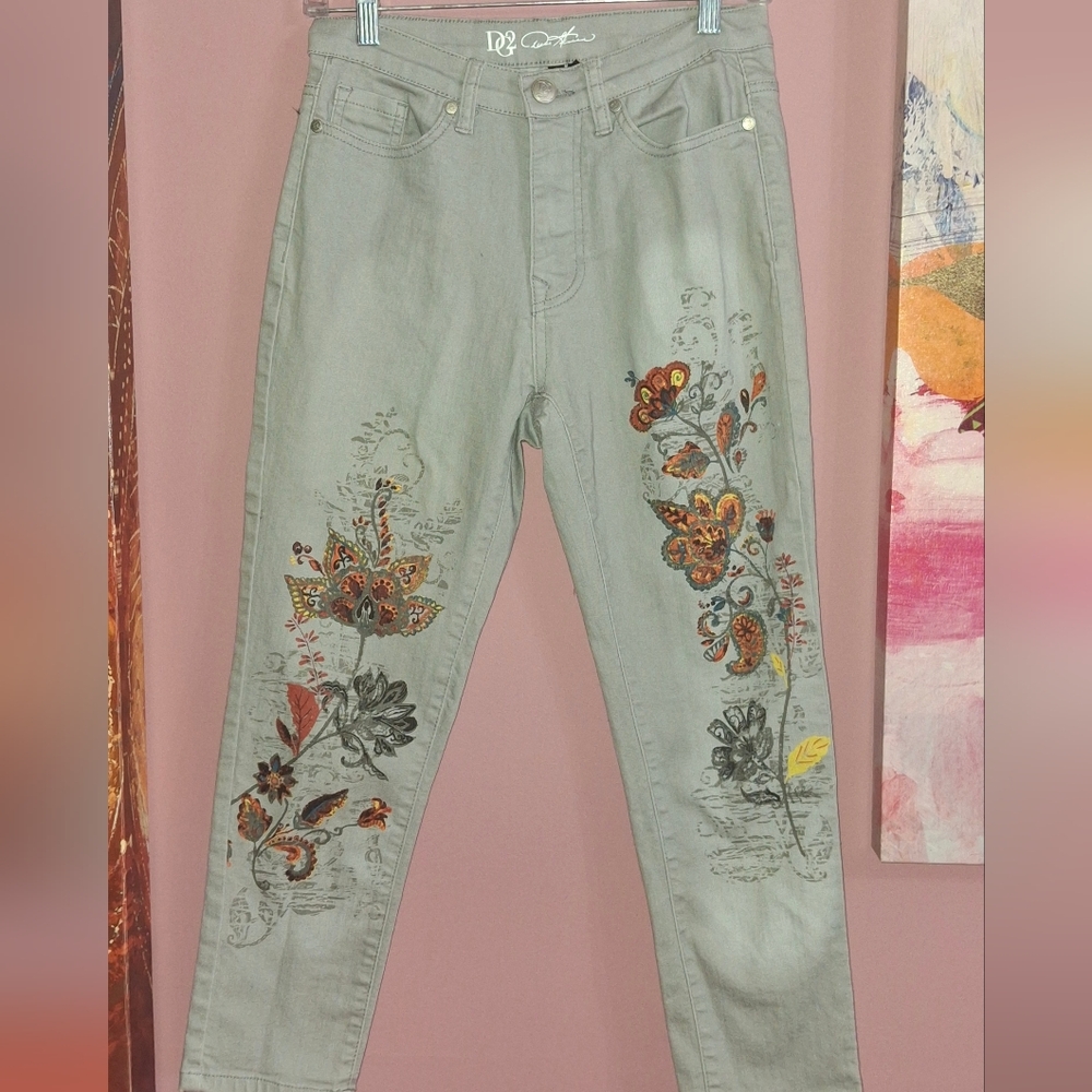 2000s Floral Printed Women's Jeans
